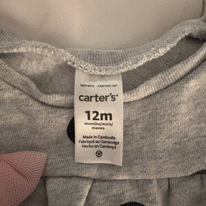 Carters polka dot top 12M